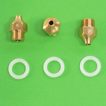 COQUE 3 GICLEUR N°4 + RONDELLE NYLON S4