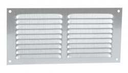 GRILLE À VISSER ANODISÉE GRISE RECTANGULAIRE HORIZONTALE