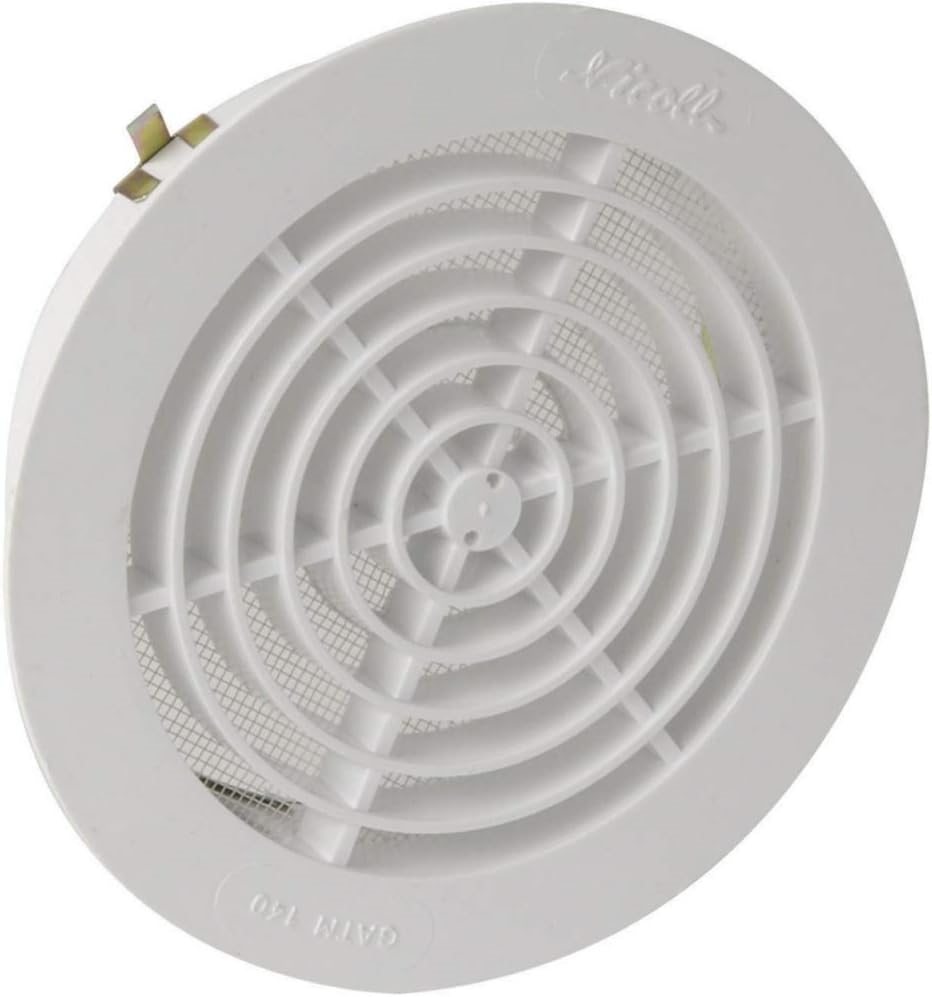 GRILLE VENTILATION DE TUBE Ø140MM - MOUSTIQUAIRE