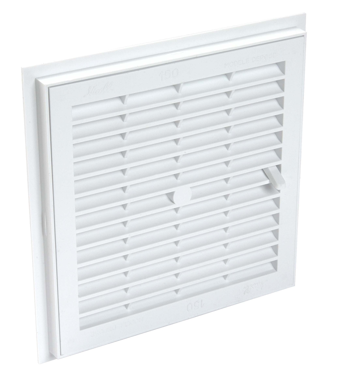 GRILLE VENTILATION A SCELLER CARREE A FERMETURE MOUSTIQUAIRE