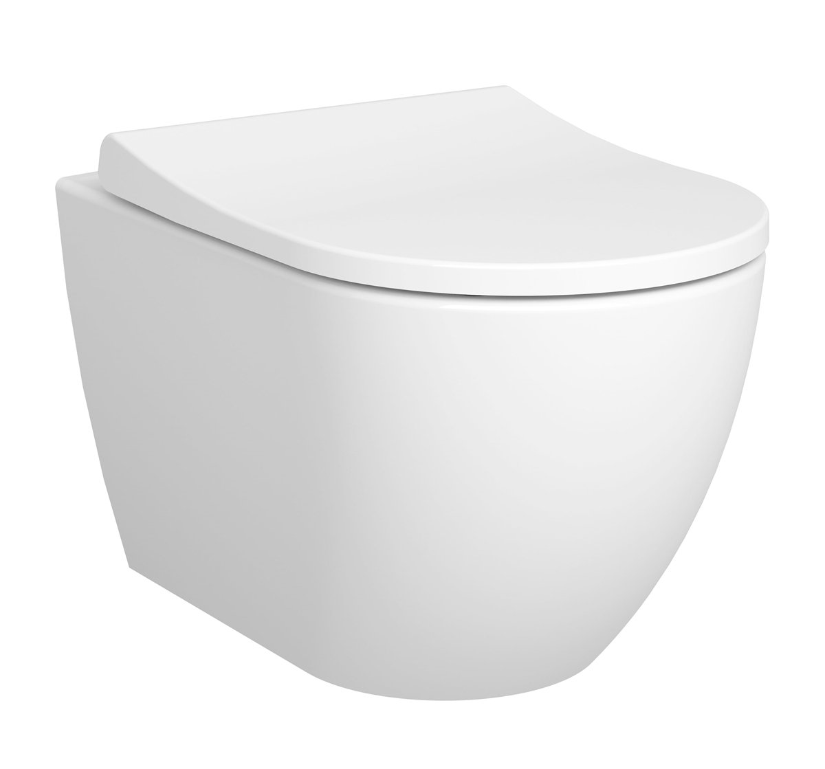 PACK CUVETTE SUSPENDUE DOMAO300 SANS BRIDE ABATTANT SLIM FREIN DE CHUTE