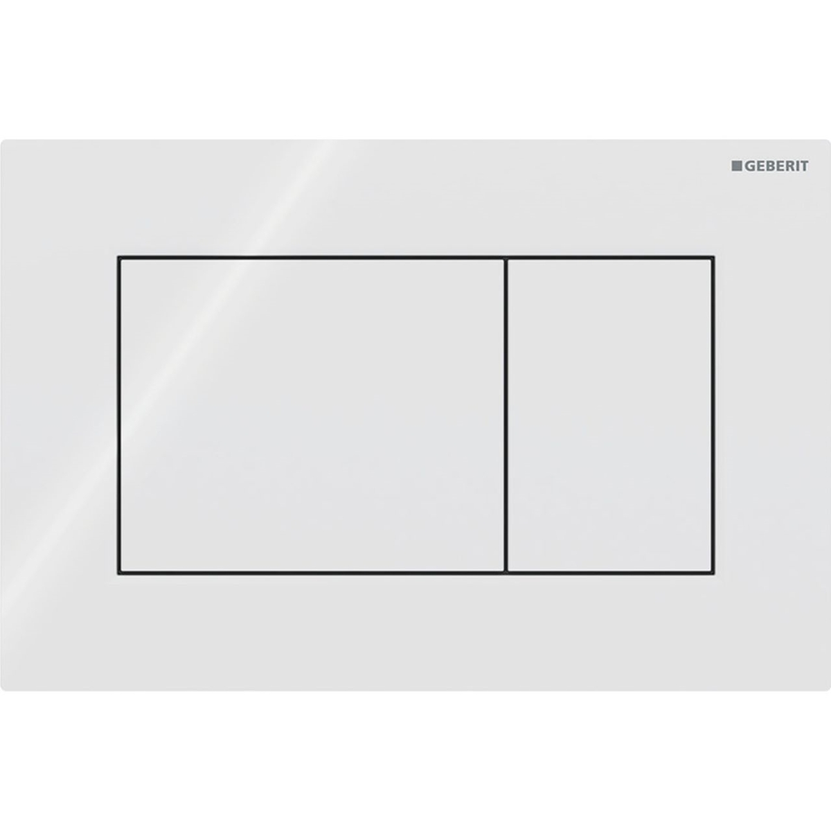 PLAQUE SIGMA01 DOUBLE TOUCHE SQUARE BLANCHE