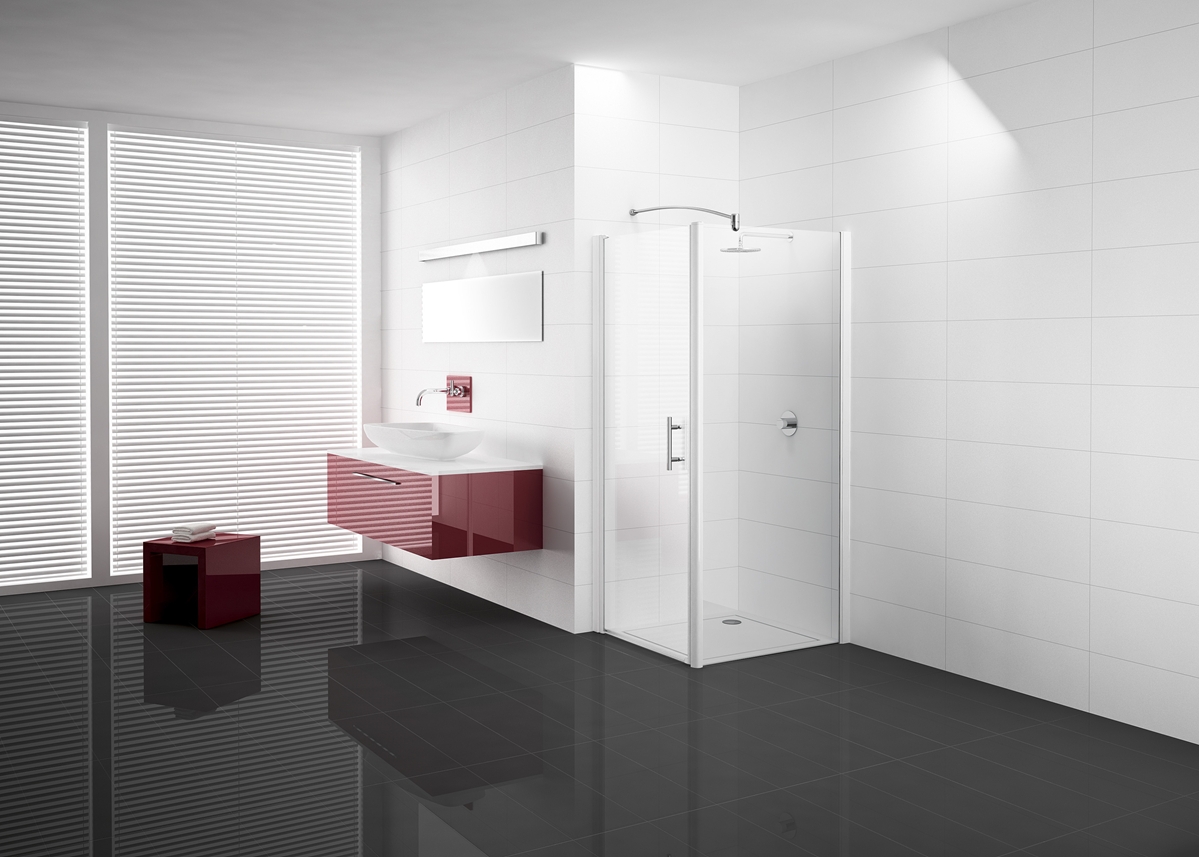 PAROI FIXE NON CADRÉE VERRE CLAIR PROFILÉS SILVER