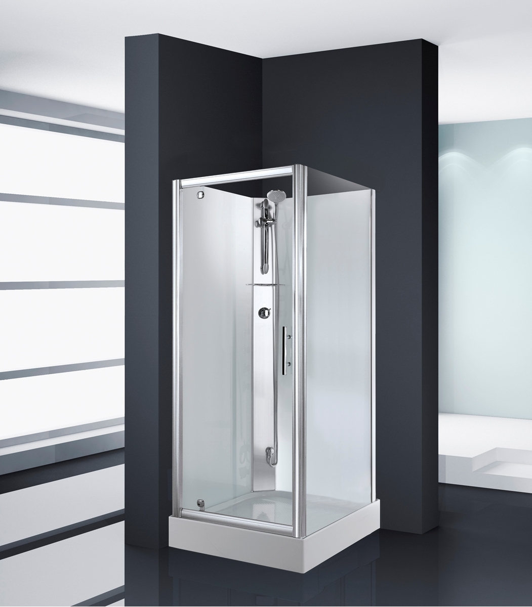 CABINE CARAT PORTE PIVOTANTE RÉVERSIBLE AVEC PAROI FIXE
