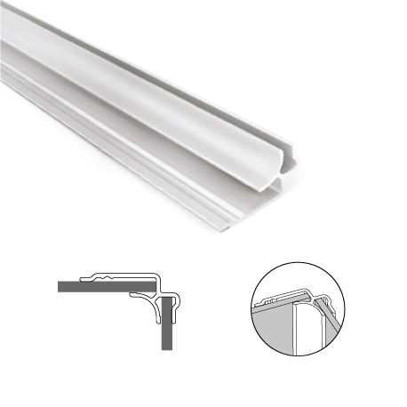 PROFILE DOMAO ANGLE RENTRANT BLANC SATINE 2500MM