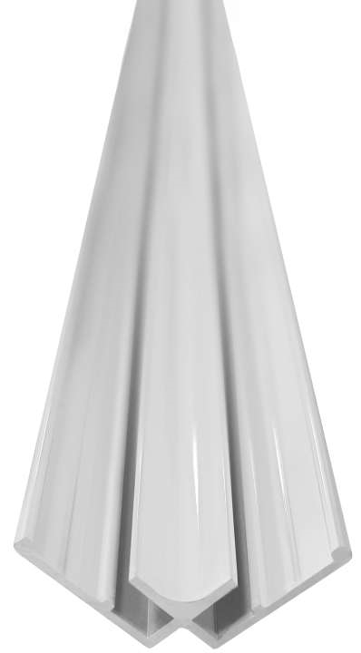 PROFILE D'ANGLE INTERIEUR 90° POUR FINITION PANNEAUX VIPANEL H2.55M BLANC