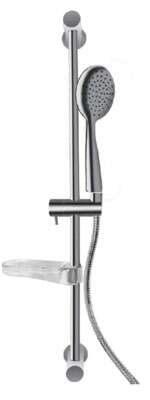 ENSEMBLE BARRE DOMAO 100 70CM Ø18MM,1JETØ10CM AC,FLEX.DA INOX CHR,P-SAV,CHROMÉ