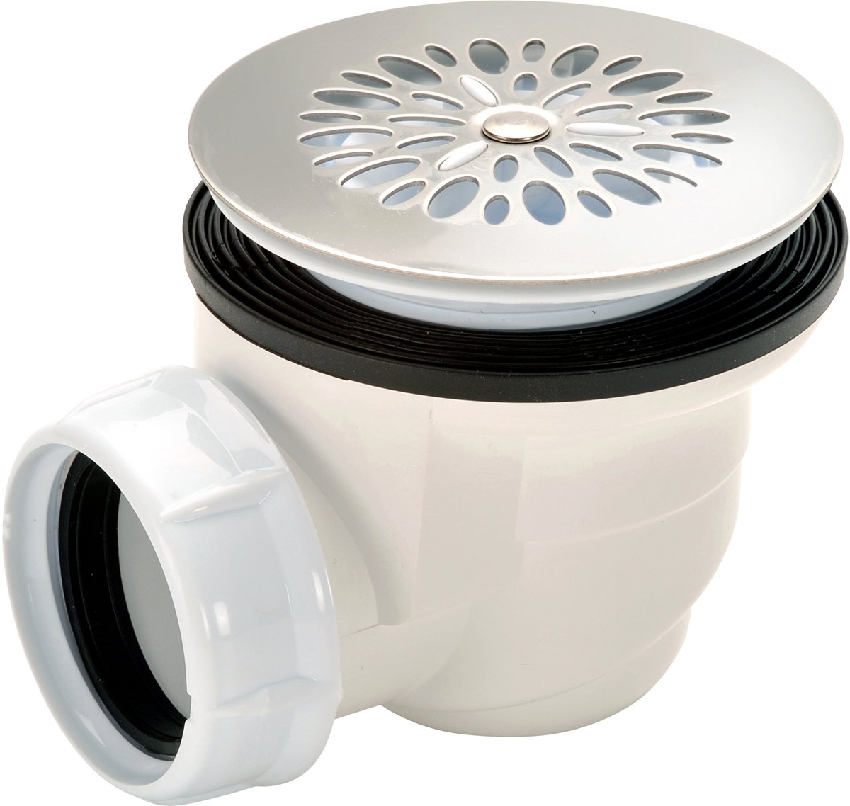 BONDE HORIZONTALE PVC DOUCHE A GRILLE Ø 60 580