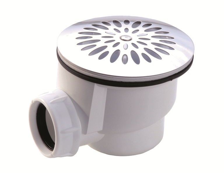 BONDE HORIZONTALE PVC DE DOUCHE A GRILLE Ø 90 695