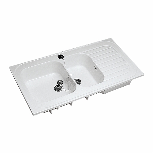 ÉVIER À POSER ROMANS 120X60CM BLANC