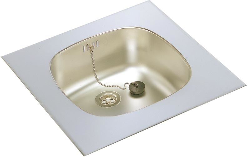 ÉVIER INOX 18/10 À ENCASTRER 47.5X47.5CM