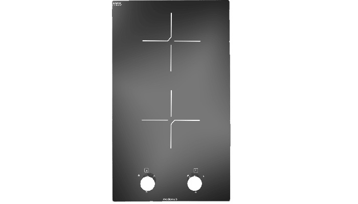 DOMINO VITROCERAMIQUE 2 ZONES SANS MINUTERIE