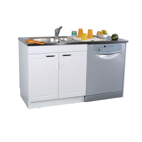MEUBLE SOUS EVIER TOP 1 P 120CM BLANC SPECIAL LV
