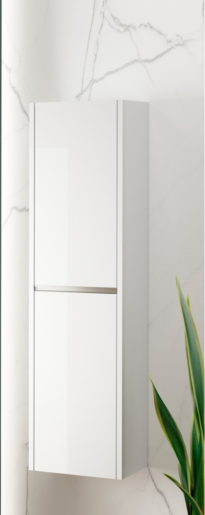 COLONNE POKER 140X349X320 MM BLANC BRILLANT SANS POIGNEES