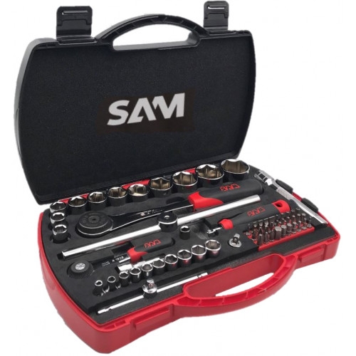 COFFRET DE DOUILLES ET ACCESSOIRES 1/2' & 1/4'