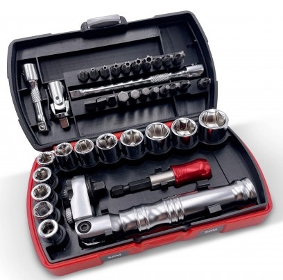 COFFRET POCKET SERRAGE-VISSAGE 1/4 38 OUTILS SAM