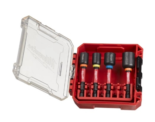 COFFET DE 4 DOUILLES MAGNÉTIQUE HEX 1/4'' 7/8/10/13