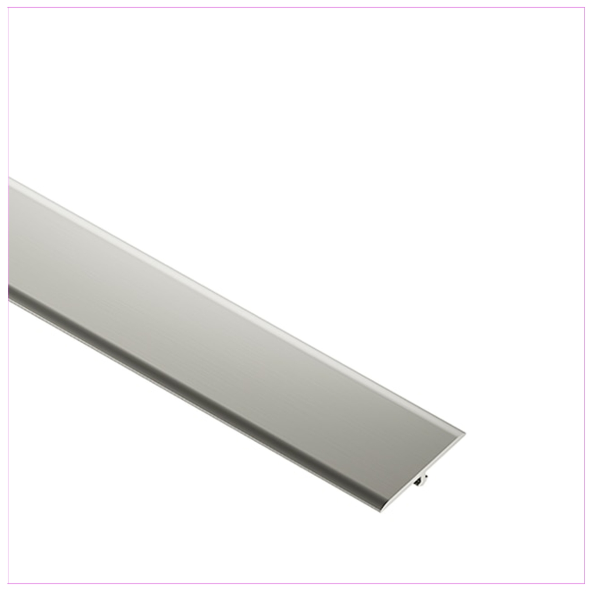 PROFILE DE SEUIL VINPRO-T H3MM P25MM L2.50M ALU TITANE ANODISE BROSSE