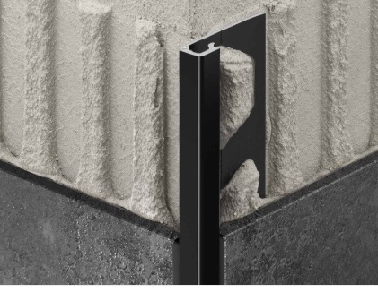 PROFILE FINITION CARRE 11MM QUADEC-AC 2,50 M NOIR GRAPHITE GRAPHITE MAT