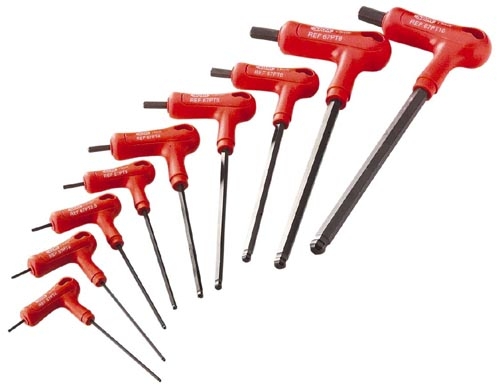 CLÉ À POIGNÉE EN L À TÊTE SPHÉRIQUE SÉRIE 67PT