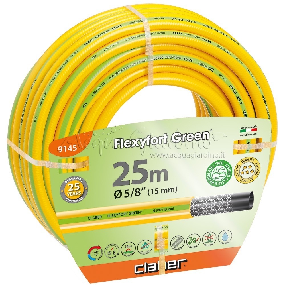 TUYAU FLEXIFORT GREEN Ø14/19MM 25ML ANTITORSION