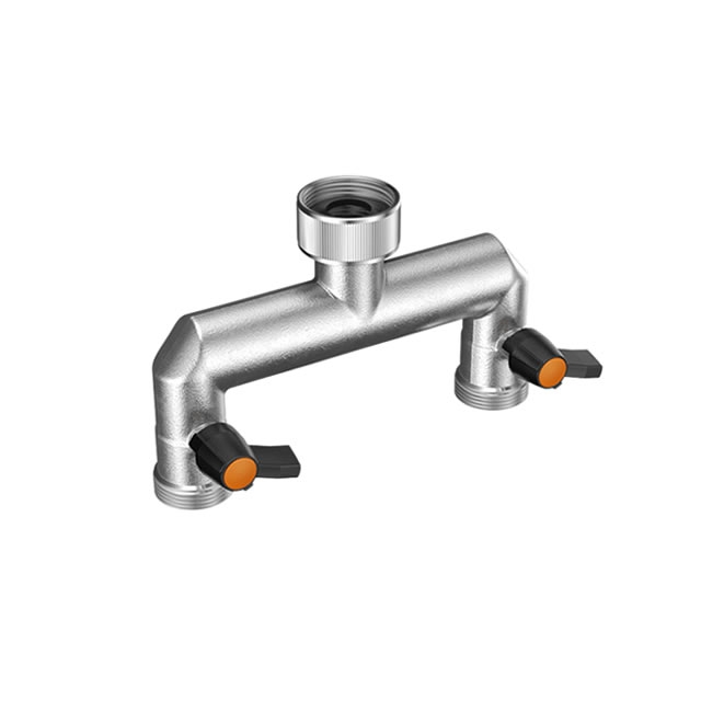 NEZ DE ROBINET 2 VOIES AVEC VANNES D'ARRÊT