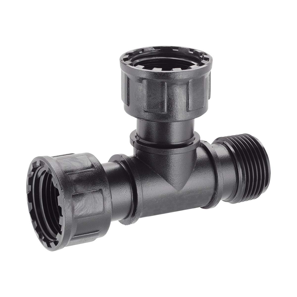 TE PLASTIQUE MALE 1 / 2 ECROUS 1 POUR ELECTROVANNES