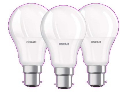 LOT 3 LED STANDARD 8,5W=60 B22 CHD DEP