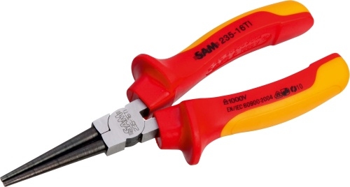 PINCE À BEC ROND ISOLÉE 1000V LONGUEUR 160MM