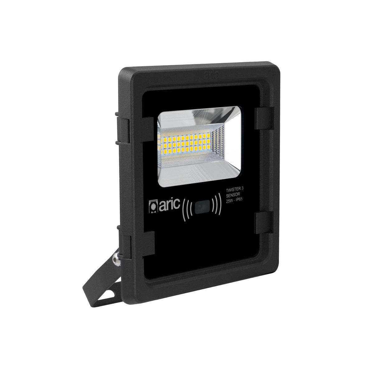 TWISTER 3 SENSOR, PROJ. EXT. IP65 IK08, NOIR, LED 90° 45W 3000K 4950LM, A/SENSOR