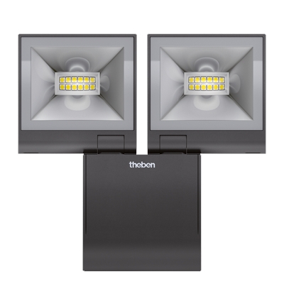 PROJECTEUR LED THELEDA S 20W NOIR (SANS DETECTEUR)
