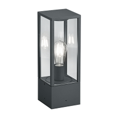 POTELET EXTERIEUR GARONNE EXCL. 1 X E27 40CM/ 14CM/ 14CM