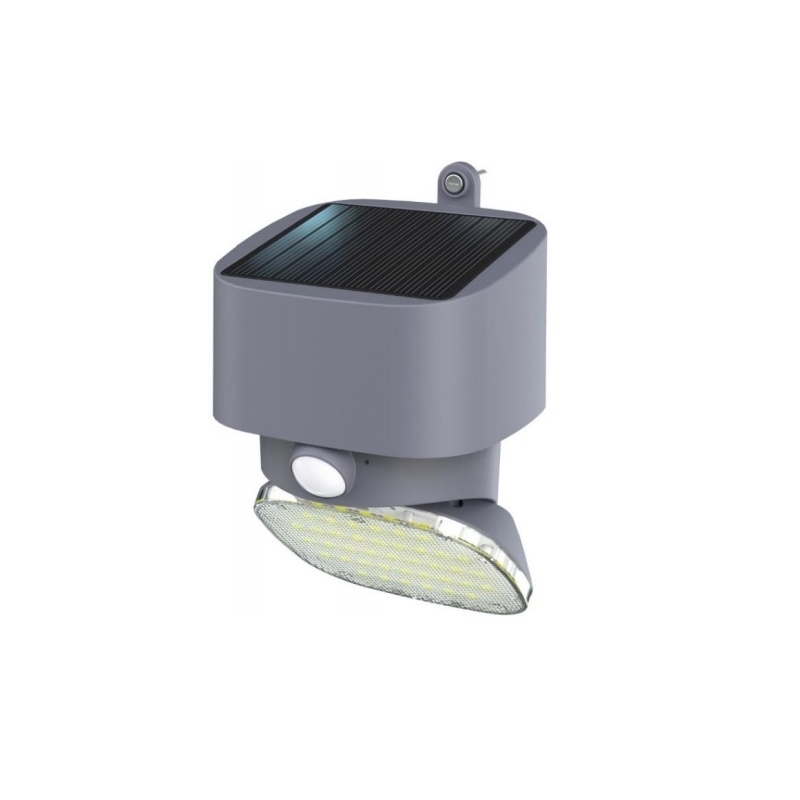 APPLIQUE SOLAIRE ORIENTABLE A 180° ANTHRACITE VEILLE 50LM DETECTION 2000LM