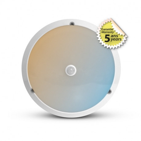 HUBLOT RONDO CCT DIAM300MM 18W 3000K/4000K/6000K IP65 + DETECT IR 5ANS