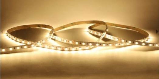 BANDEAU BLC 3000K 5M 60LED ET 9W/M IP54 24V SILICONE