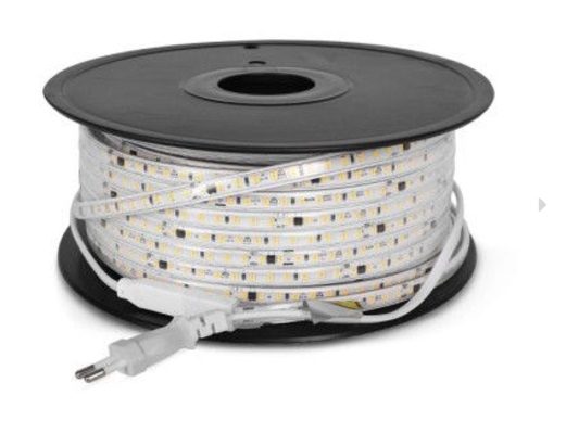 BOBINE RUBAN LED 2835 50M 8W 4000K IP65 + ALIM