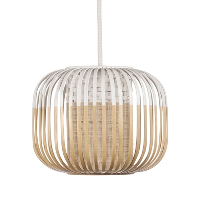 SUSPENSION BAMBOU BLANC XS