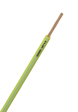 FIL RIGIDE DOMESTIQUE HO7 V-R 25MM2 VERT/JAUNE