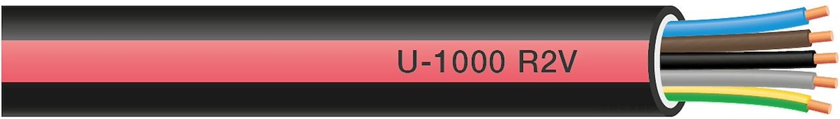 CABLE RIGIDE U-1000 R2V 5G1.5MM² C50
