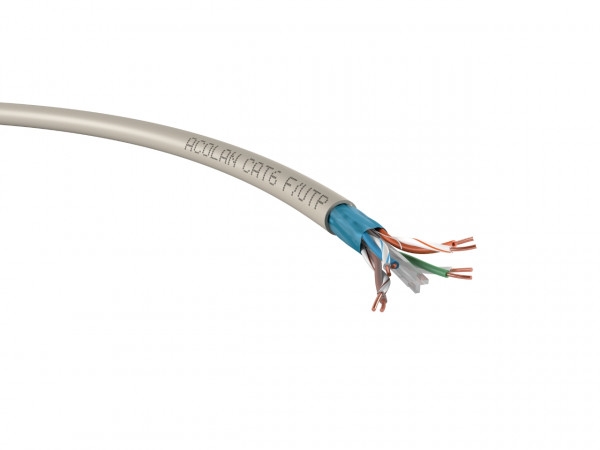 CABLE INFORMATIQUE CAT 6 - F4P6FSHB COURONNE 100M