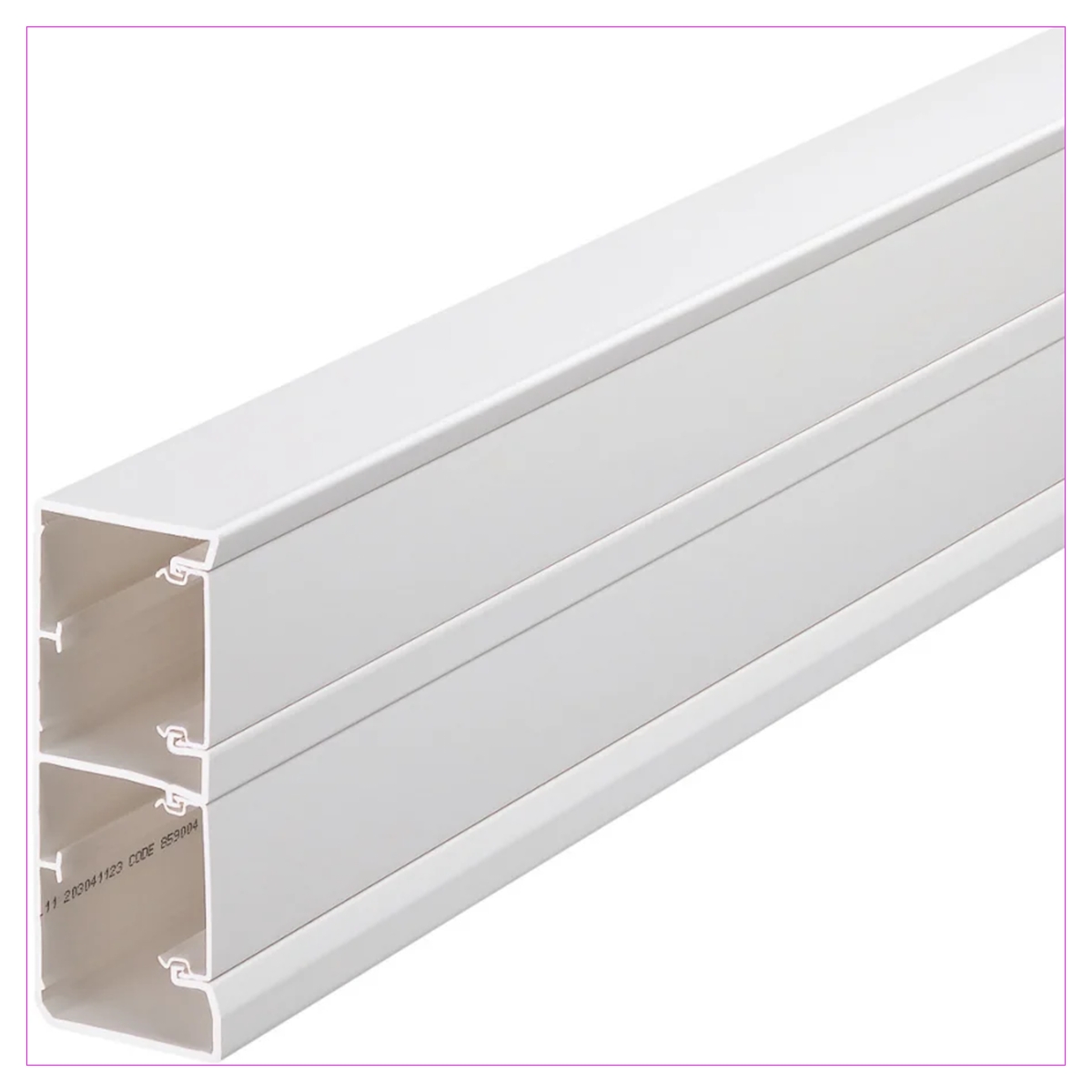 GOULOTTE QUERAZ 50X130 2 COMPARTIMENTS BLANC PURE [EN LONG:2,00M]