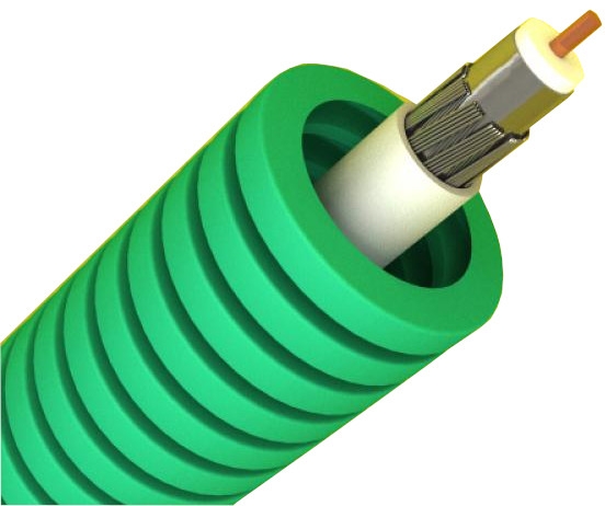 GAINE ICTA VERT PRÉFILÉE Ø20MM LG 100M