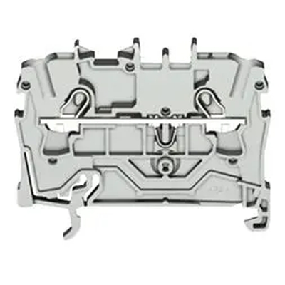 BORNE DE PASSAGE 2 CONDUCTEURS 2,5 (4) MM² / GRIS