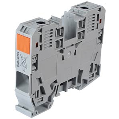 BORNE DE PASSAGE 2 CONDUCTEURS 35 MM² GRISE