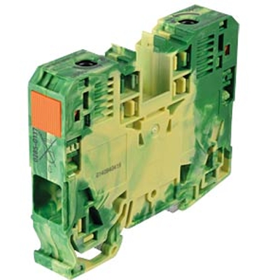 BORNE DE PASSAGE 2 CONDUCTEURS 35 MM² VERT/JAUNE