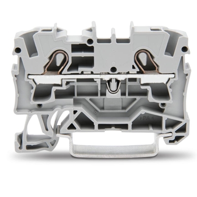 BORNE DE PASSAGE 2 CONDUCTEURS 4 (6) MM² / GRIS