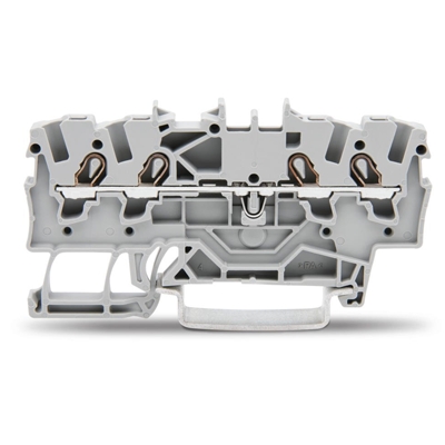 BORNE DE PASSAGE 4 CONDUCTEURS 2,5 (4) MM² / GRIS