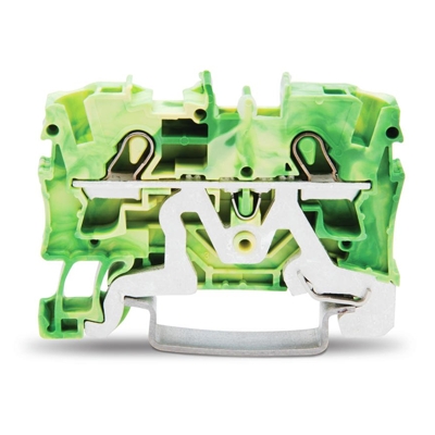 BORNE DE PROTECTION 2 CONDUCTEURS 1,5 (2,5) MM² / VERT-JAUNE