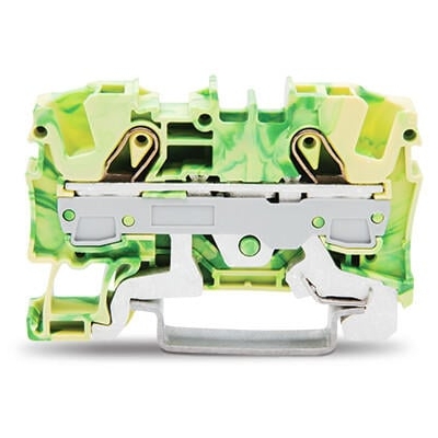 BORNE DE PROTECTION 2 CONDUCTEURS 6 (10) MM² VERT/JAUNE