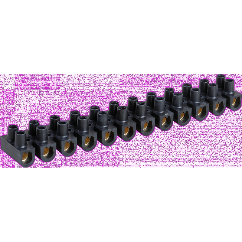 BARRETTE LAITON NOIRE 2,5 MM²